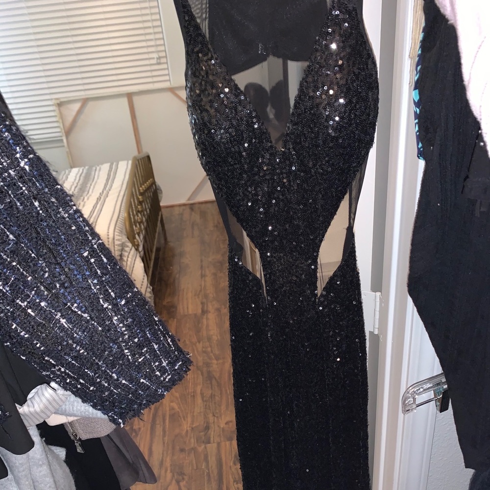 Gorgeous floor length sequin dress!